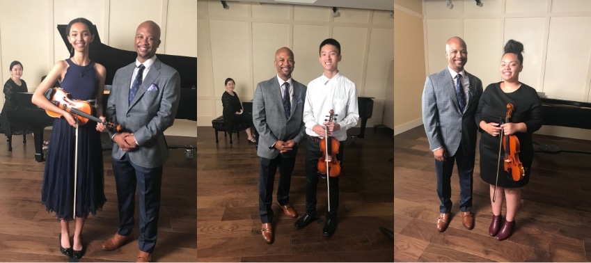 Dr. Xin Chang (piano), Dr. Quinton Morris with Eden Pawlos, Richie Doan and Amariah Strand