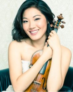 Rachel Lee Priday holding a violin
