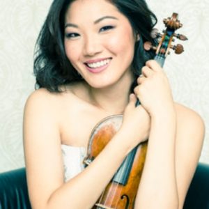Rachel Lee Priday holding a violin
