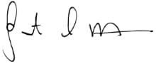 Dr Quinton Morris signature