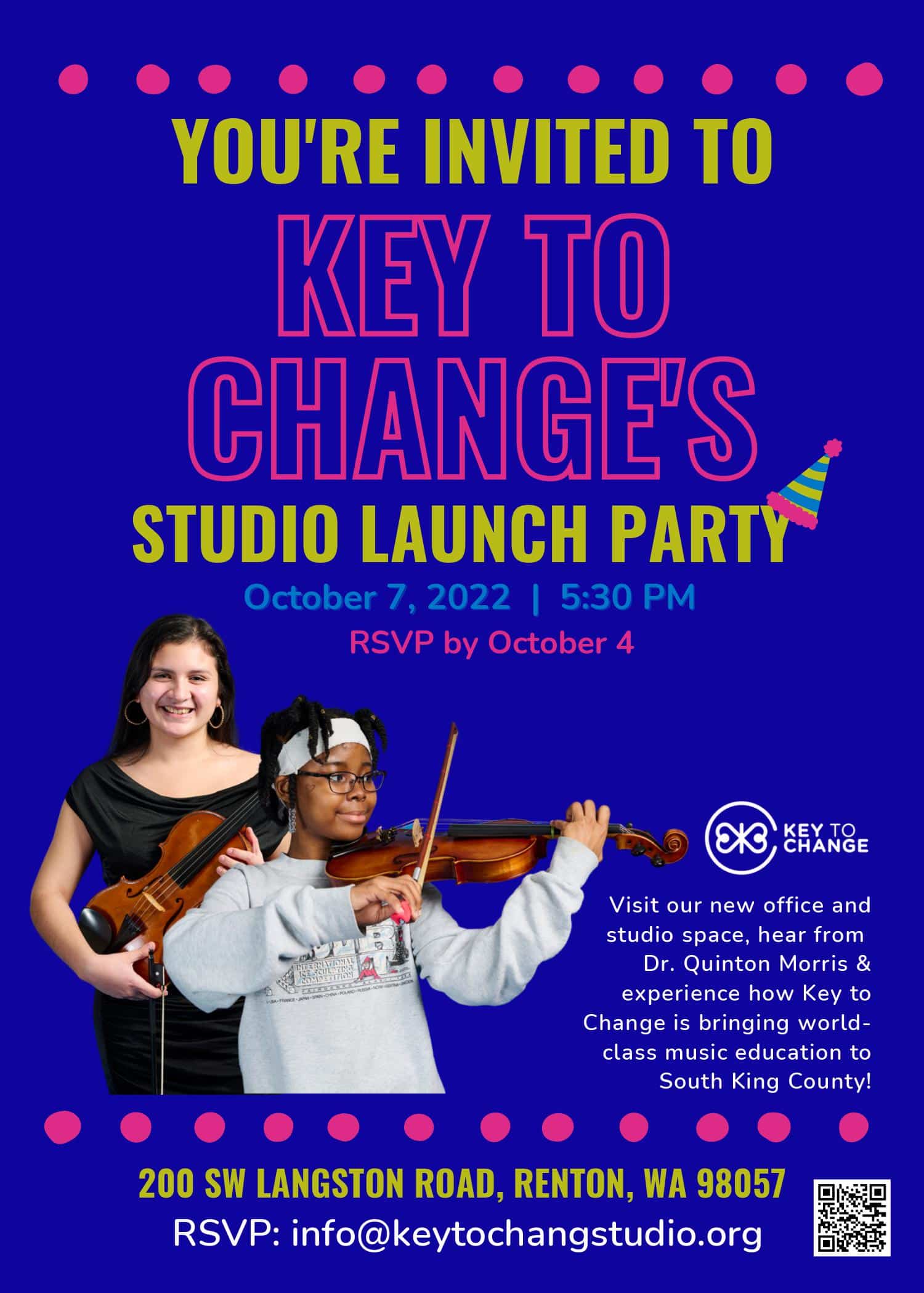 Launch Party Key to Change