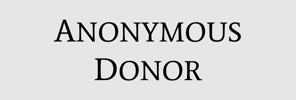 Anonymous Donor Logo