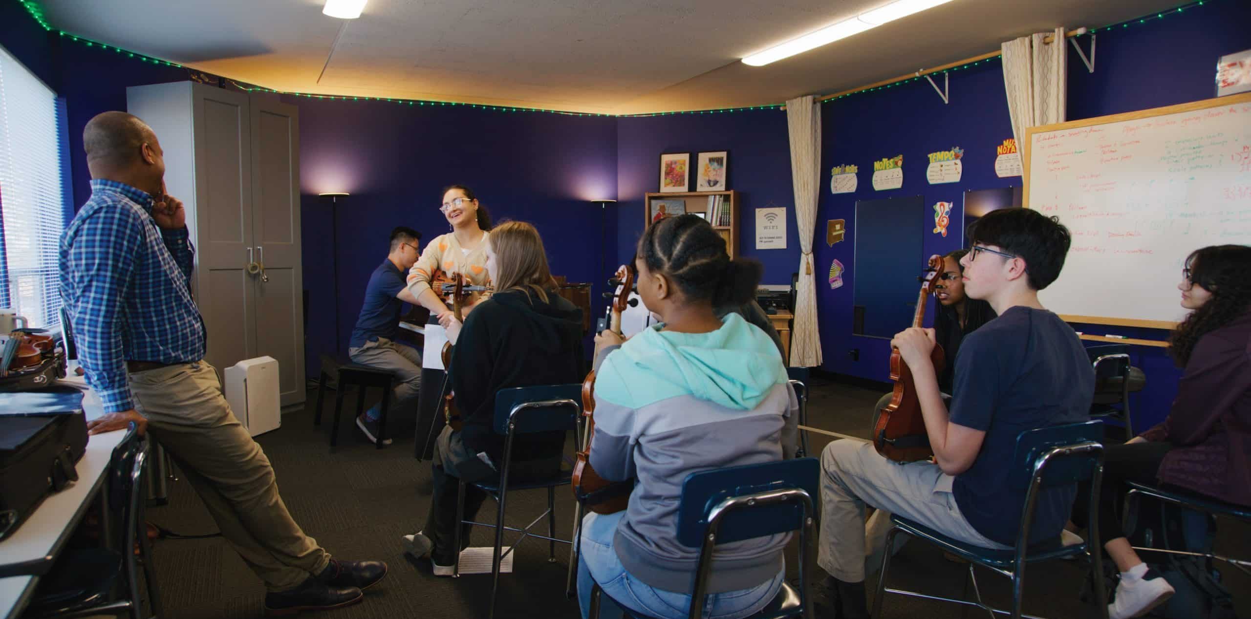 Teacher and Students